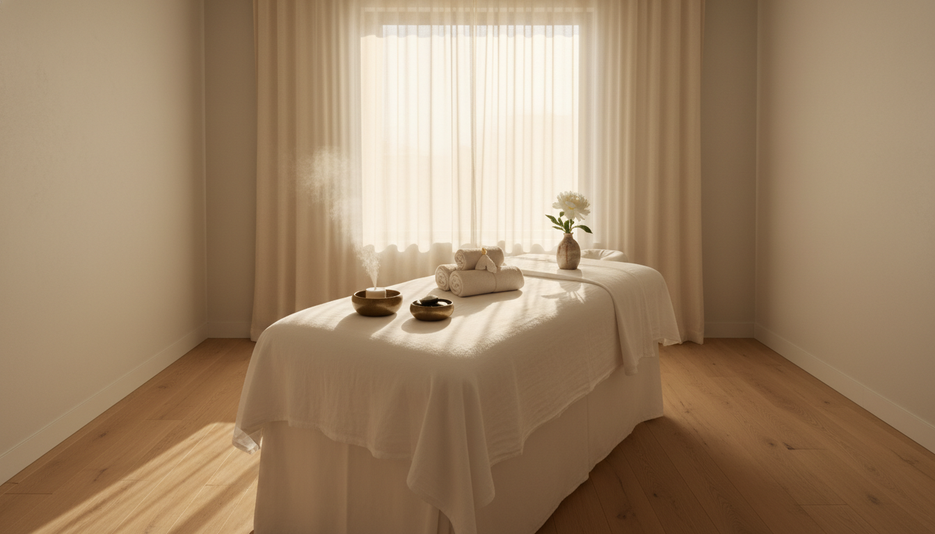 Treatment room at The Body Temple Spa Athens